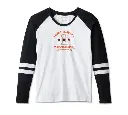 Women's First-Class Long Sleeve Raglan Top - Colorblock - Bright White & Harley Black