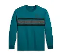 Men's Bar & Shield Apprentice Tee - Colorblocked - Deep Teal