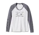 Women's Screamin' Eagle Raglan Long Sleeve Burnout Tee