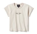 Women's Willie G Wing Skull Sketch Art Baby Doll Tee