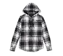 Women's Street Surplus Long Sleeve Flannel Shirt - YD Plaid - Bright White