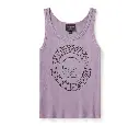 Women's Willie G Sketchy Skull Ribbed Tank - Jam