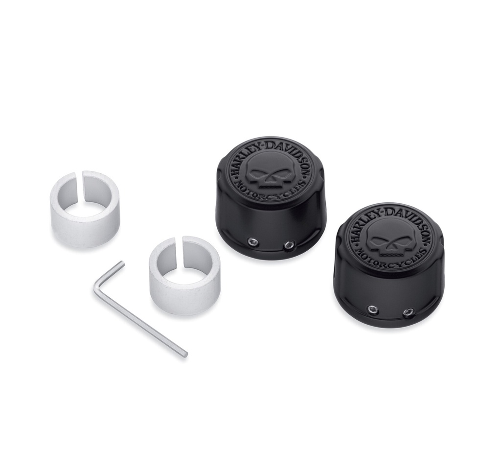 KIT,AXLE,CVR,WILLIE G SKULL,BLK