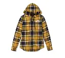 Women's Street Surplus Long Sleeve Flannel Shirt - YD plaid - Mineral Yellow