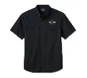 Men's Ashes Short Sleeve Shirt - Harley Black