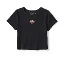Essential Arched Font Babydoll Tee - Harley Black