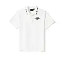 Bar & Shield Solid Pique Polo