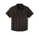 Bar & Shield Plaid Short Sleeve Shirt
