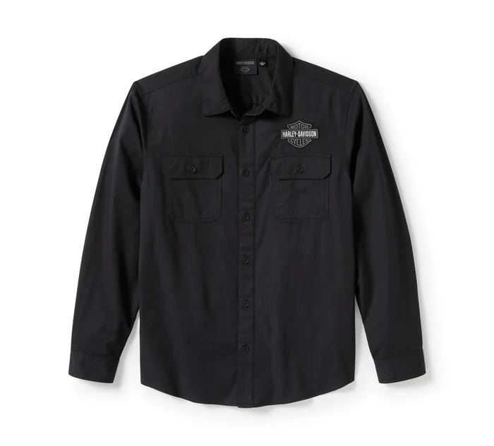 Bar & Shield Solid Long Sleeve Shirt