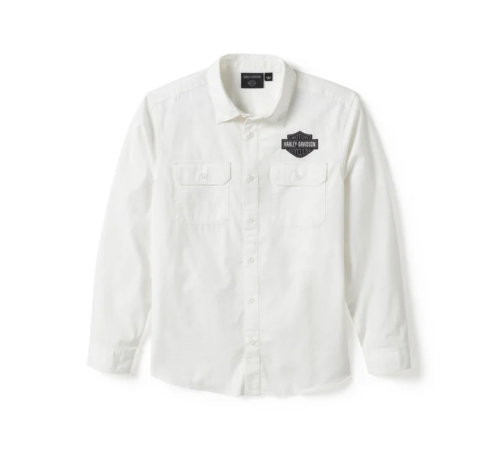 Bar & Shield Solid Long Sleeve Shirt