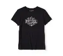 Women's Essential Bling Crew Neck Tee - Harley Black