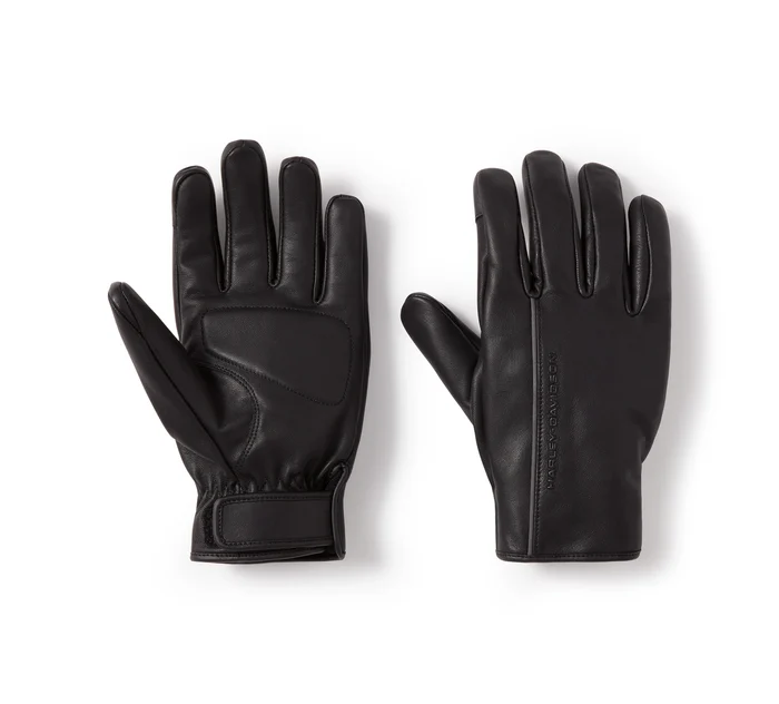 Men's H-D Waterproof Leather Riding Gloves