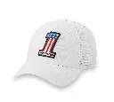 #1 Logo Fitted 39THIRTY Baseball Hat - Bright White
