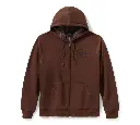 Plaid Lined Zip Hoodie