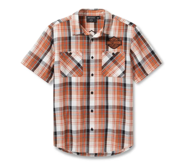 Bar & Shield Plaid Shirt