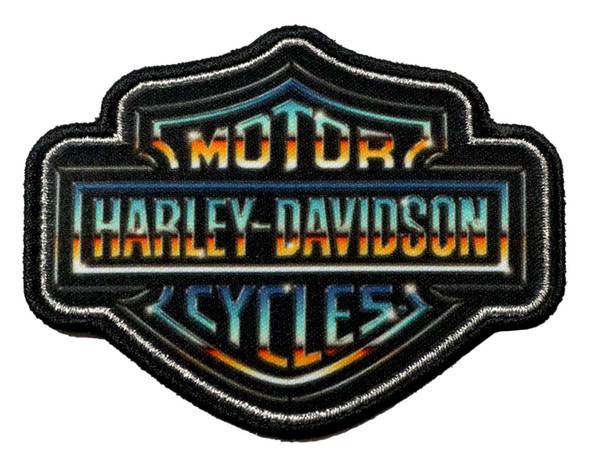 3" Chrome Davidson Patch