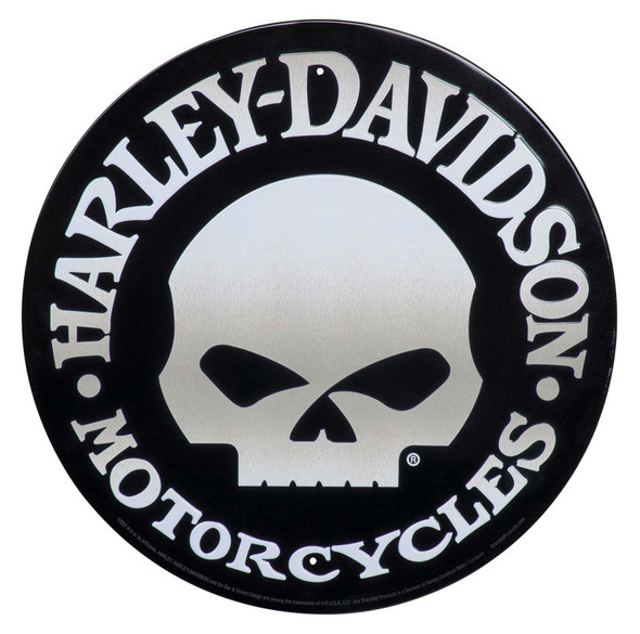 Skull Tin Sign