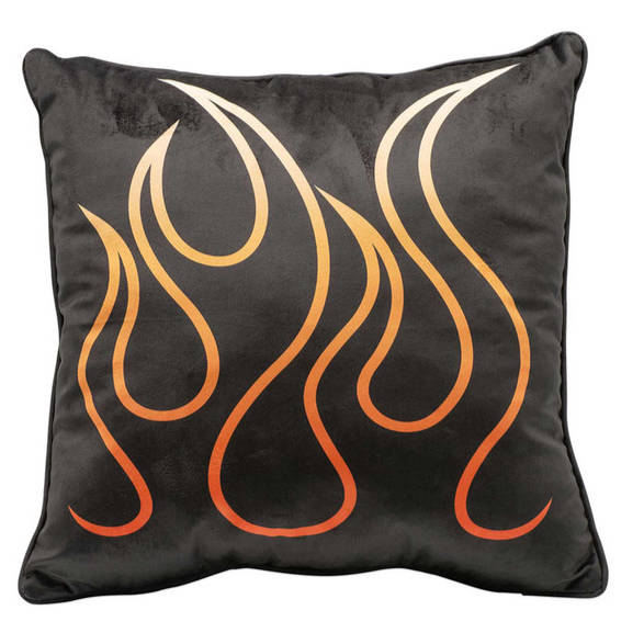 H-D B&S Flames Pillow