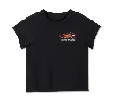 Women's Willie G Winged Wheel Baby Doll Tee - True Black