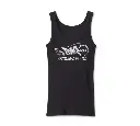 Women's Willie G Winged Wheel Stretch Rib Tank - True Black