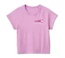 Women's Willie G Winged Wheel Baby Doll Tee - Lavender