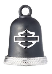 HD BLACK B&S LOGO SHIELD RIDE BELL