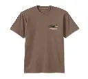 Willie G Winged Wheel Tee - Dark Grey