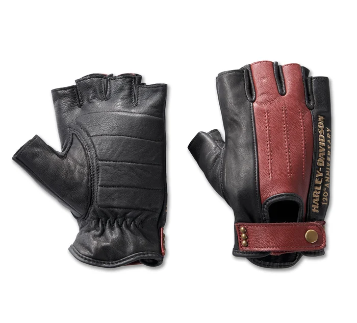 Women's 120th Anniversary Celebration Fingerless Leather Gloves