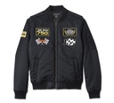 At the Crank Bomber Jacket - Black