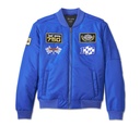 At the Crank bomber jacket - Blue