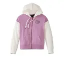 Women's Special Racer Front Zip Front Hoodie - Colorblocked - Lavender Herb