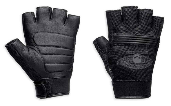 Men’s Winged Willie G Skull Fingerless Gloves