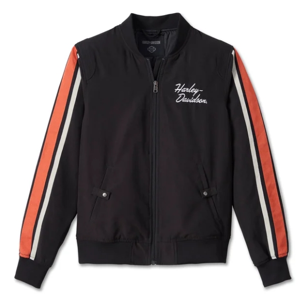 Women's Iconic Sleeve Stripe Bomber Jacket