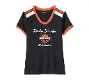 Women's Iconic V-Neck Shoulder Stripe Tee
