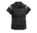 Women's Willie G Skull Logo Zip-Front Shirt