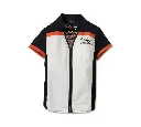 Women's Elemental Bar & Shield Zip Front Shirt
