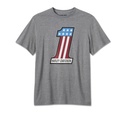 Men's #1 Racing Tee - Medium Heather Grey