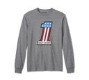 Men's #1 Racing Long Sleeve Tee - Medium Heather Grey