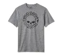 Men's Willie G Skull Tee - Medium Heather Grey