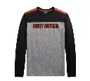 Men's Performance Micro Mesh Long Sleeve Colorblock Tee