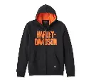 Men's Bar Font Zip-Up Hoodie