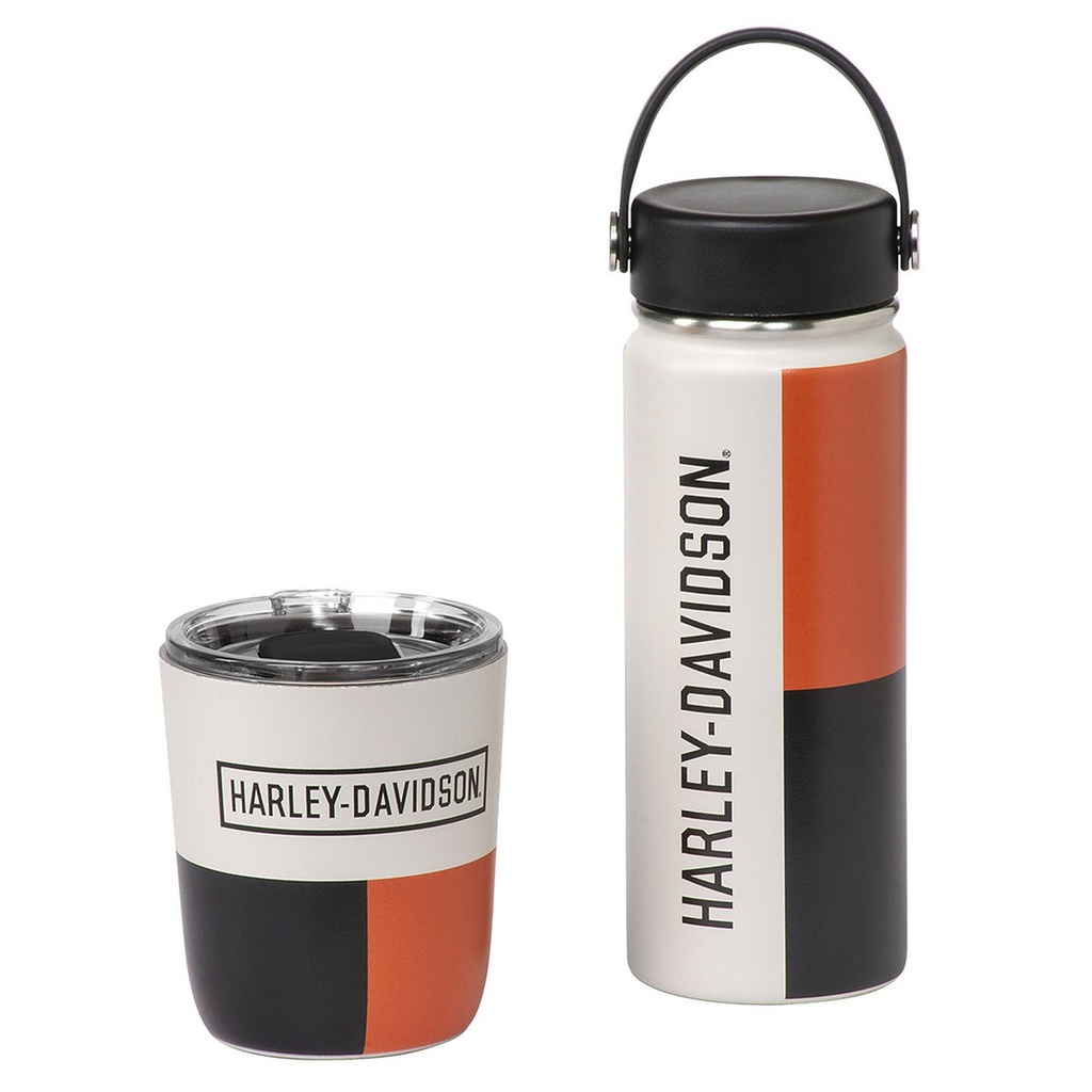 Retro Block Travel Mug & Water Bottle Set, 10 oz. & 16 oz.