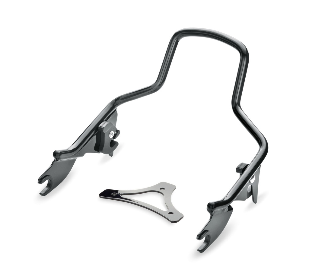 SISSY BAR UPRIGHT, SHORT, GLOSS BLACK