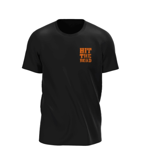 T-Shirt Black hit the road