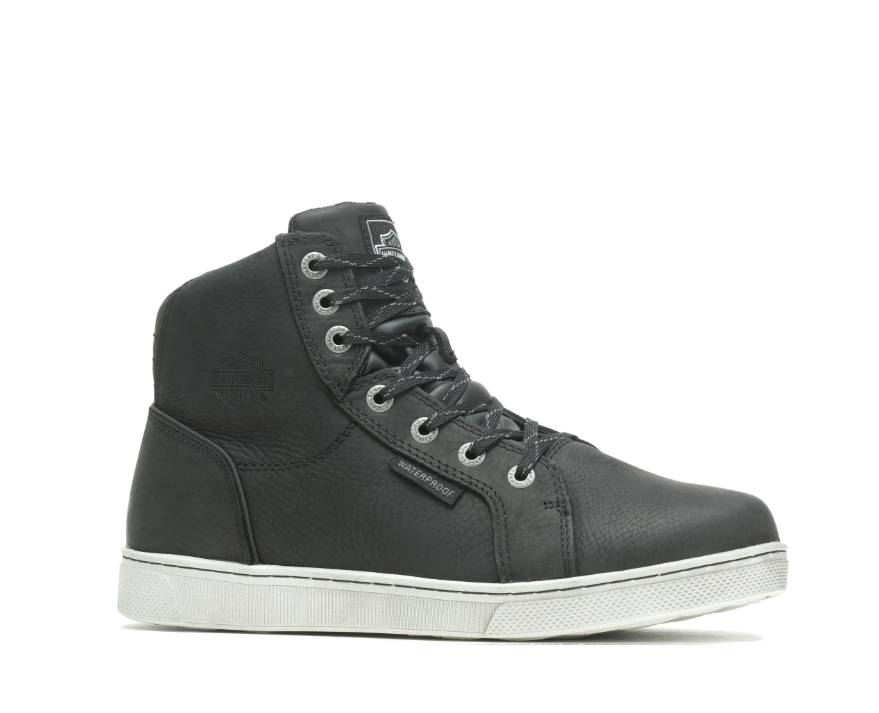 Men's Midland Black Waterproof Motorcycle Boots
