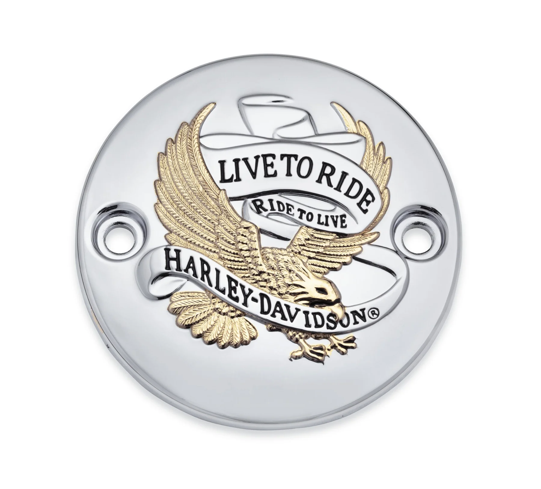 [25600067] H-D LIVE TO RIDE - GOLD - TIMER COVER