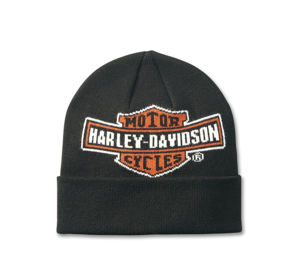 [97662-25VM] H-D Oil Can Beanie - Harley Black