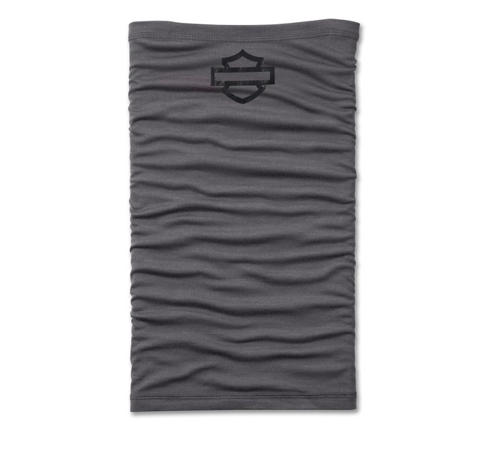 [97666-25VM] Bar & Shield Merino Neck Gaiter - Blackened Pearl