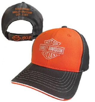 [LBR-02181-4] Distressor Orange/Charcoal Cap