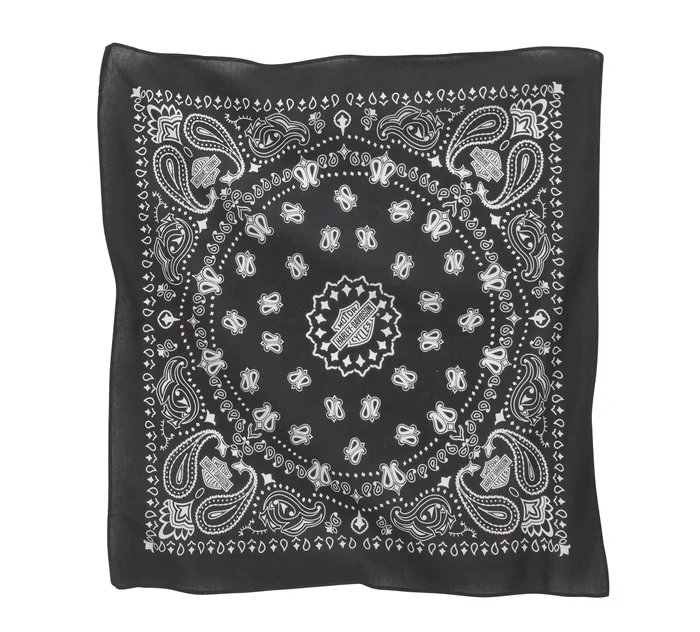 [97695-22VX] American Heritage Oversized Bandana - Black Beauty